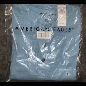 American Eagle Long Sleeve Henley -Thermal Small